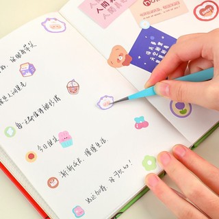 bộ 2 nhíp gấp sticker đầu thẳng và cong