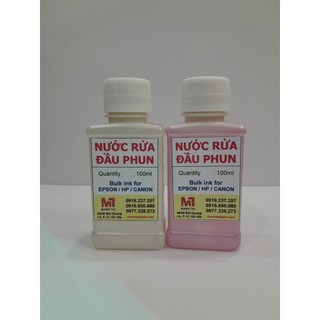 Loại 100ml - Nước rửa đầu phun chuyên dùng cho máy in Epson / Hp / Canon