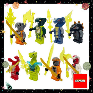 Bộ 8 Minifigures Ninja Các Loại Rắn Trong Ninjago
