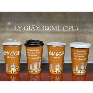 50 cái Ly giấy 480ml (hình ngẫu nhiên) (2PE)