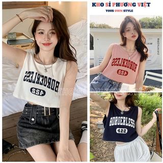  Áo Ba Lỗ Dáng Suông In Chữ Dễ Phối Đồ Có 3 Màu Siêu Hot Phong Cách Hàn Quốc Năng Động - KHOSI 