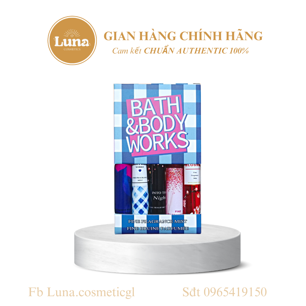 SET 5 CHAI BODY MIST BATH & BODY WORK 5*10ml