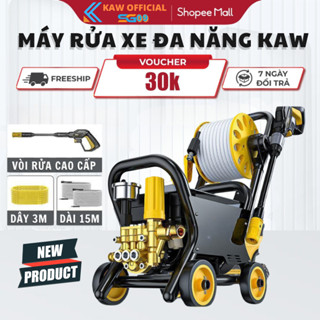 Máy Rửa Xe Công Nghiệp KAW Áp Lực Cao Công Suất Lớn 2400W, Tia 10m, Dây Ra Vào 20M, BH 16 Tháng