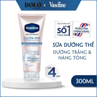  Dưỡng Thể Vaseline 4X Weilaiya Body Tone-Up Thái Lan 300ml   Chống Nắng nâng tone Tức Thì Vaseline Healthy Bright Gluta  