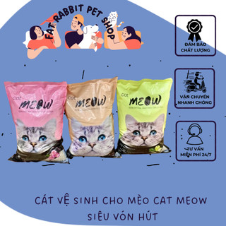 Cát vệ sinh cho mèo cat MEOW siêu vón hút