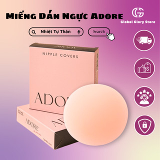 Miếng Dán Ngực ADORE Mix 2 Loại Chống Rơi và Nhiệt Tự Thân Silicon Siêu Dính Bảo Vệ Nhũ Hoa