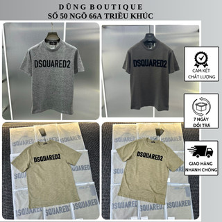 Áo Phông Nam DSQ In Chữ Màu Siêu Đẹp - Áo Thun Nam DSQ Chất Cotton Hàng Cao Cấp