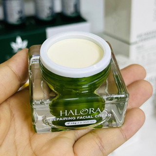 Kem dưỡng ẩm trắng da Halora [Serum tế bào gốc + Kem face dưỡng ẩm] [mẫu mới]