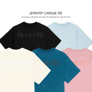 Áo Thun Levents Capsule Tee Tee 100% Cotton Unisex T-shirt Oversized