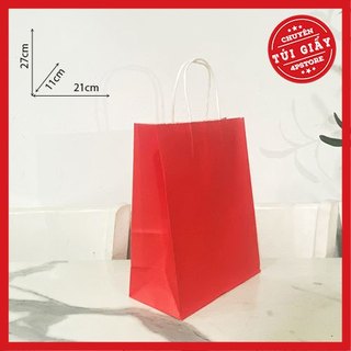 [ CÓ SẴN ] 01 TÚI GIẤY KRAFT ĐỎ [ NHIỀU SIZE ]