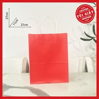 [ CÓ SẴN ] 01 TÚI GIẤY KRAFT ĐỎ [ NHIỀU SIZE ]