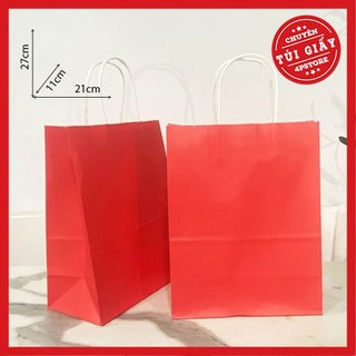 [ CÓ SẴN ] 01 TÚI GIẤY KRAFT ĐỎ [ NHIỀU SIZE ]