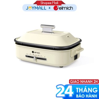 Nồi lẩu nướng đa năng Elmich MCE-3909OL, Hàng chính hãng, điều chỉnh nhiệt độ, tay cầm cách nhiệt - JoyMall