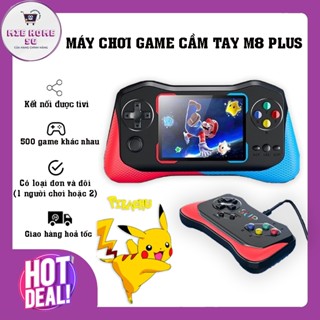 Máy Chơi Game M8 Plus - Với 500 Game Siêu Hot - Pin 1200mAh - Màn Hình Nét Tinh Xảo - Kèm Tay Cầm Chơi Game 2 Người