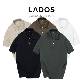 Áo Thun Polo Nam Ngắn Tay Dòng prenium LADOS-39156 Vải Cá Sấu Interlock màu trơn sang trọng phong cách Hàn Quốc
