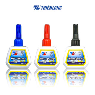 SỈ _ [WBI01 - MỰC LÔNG BẢNG] LỐC 6 Hộp Mực Bút Lông Bảng/ Mực Viết Lông Bảng Thiên Long (Xóa Được) WBI 01 25ml