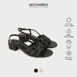 Giày Sandal Cao Gót Nữ MOCHARDO Gót Trụ 3cm Quai Mảnh Đan Ngang Cách Điệu Đơn Giản Thanh Lịch MC-208