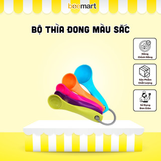 Bộ thìa đong màu sắc (nhựa cao cấp)