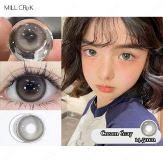 Millcreek 1 cặp kính áp tròng màu xám kem 14,5mm sử dụng một năm 0,00--8,00 độ