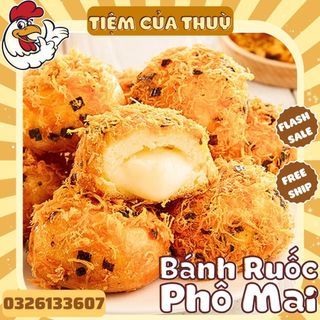 Bánh ruốc chà bông phô mai, bánh ruốc nhân phô mai, bánh ruốc phô mai rong biển