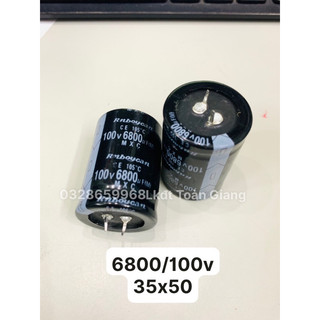 Tụ nguồn 6800/100v size 35x50mm hàng tq