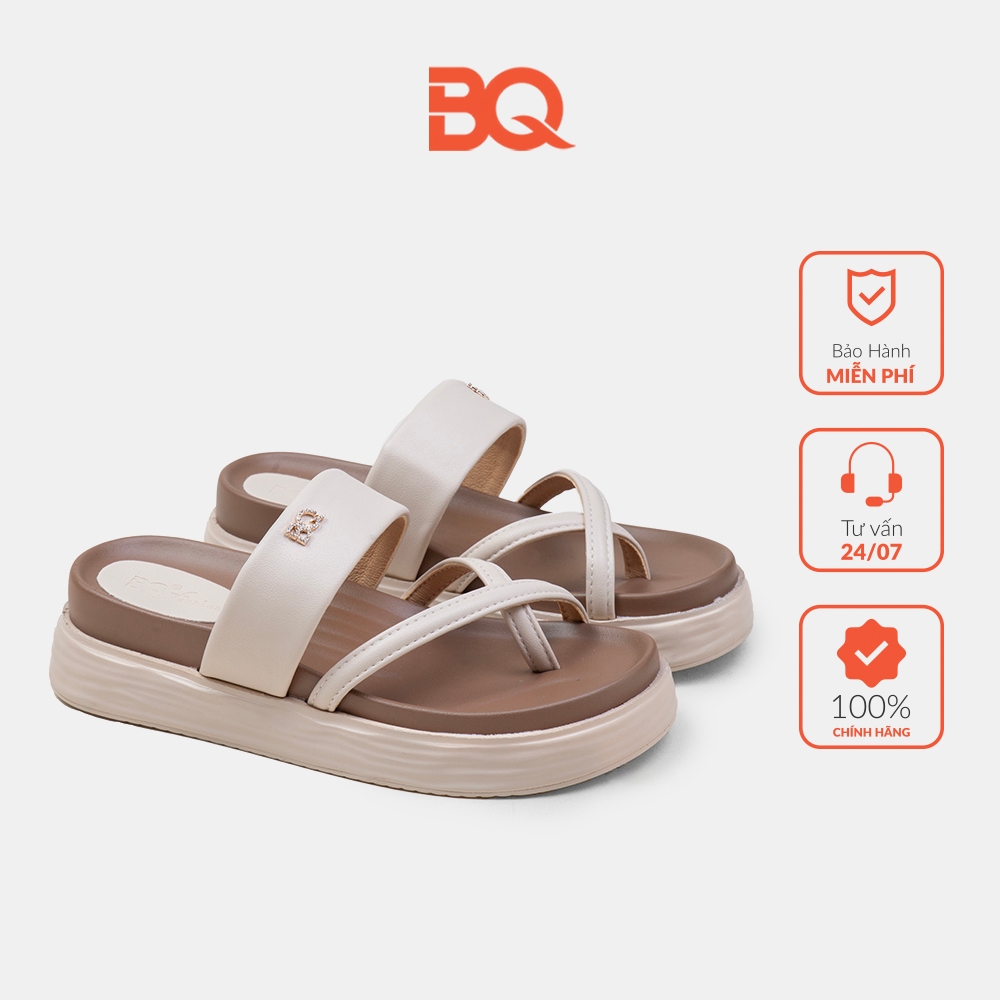 Dép nữ xỏ ngón đế xuồng cao 5 phân thời trang BQ D 0417