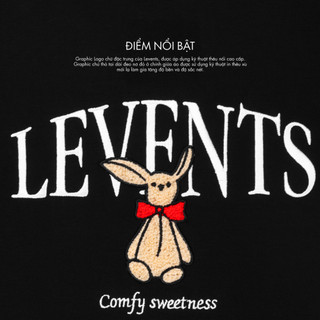 Áo Thun Levents Ribbon Rabit Tee 100% Cotton Unisex T-shirt Oversized