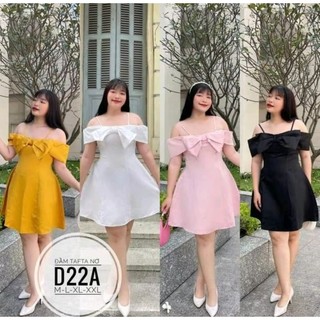 váy taffta 2 dây rớt vai bigsize