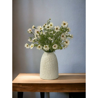 Bình Gốm Cắm Hoa dáng chuông cắm hoa hồng, hoa tươi, hoa giả, decor studio