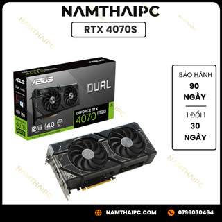 Card màn hình asus dual rtx 4070 super-12g, new full box bảo hành 3-6-12 tháng
