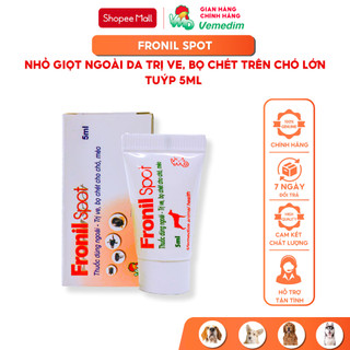 Vemedim Fronil Spot dạng tuýp 5ml, phòng ve, bọ chét cho chó, hiệu quả đến 4 tuần