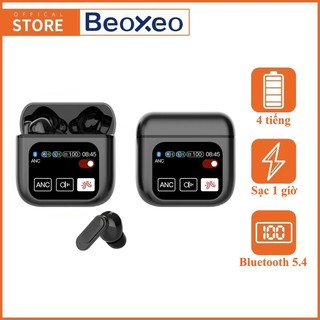 Tai nghe Bluetooth 5.4 SE60 có màn hình cảm ứng LCD TWS chức năng chống ồn ANC + ENC chơi game nghe nhạc thoải thích