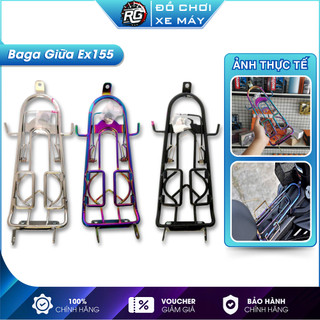 Baga giữa Exciter 155 VVA  Inox 10li titan, có móc treo đồ