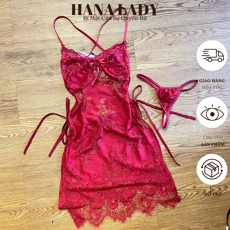Váy ngủ sexy, đầm ngủ 2 dây ren cho nữ quyến rũ gợi cảm hở lưng VN428 | BigBuy360 - bigbuy360.vn