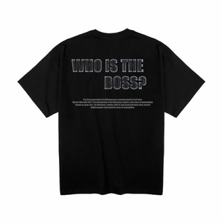 Áo thun local brand cổ tròn Uncle M cotton 100% nam nữ Unisex in lụa trame - Boss tee