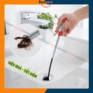 Kẹp Gắp Rác 160CM Dụng Cụ Móc Rác Thức Ăn Thừa Bồn Chậu Thông Tắc Bồn Cầu Cống Thoát Nước
