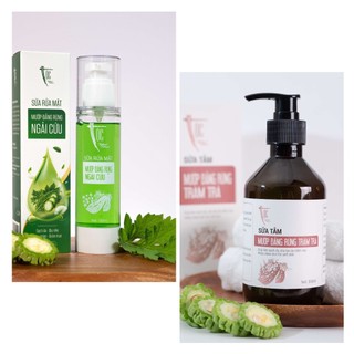 Combo Làm sạch sâu Sữa rửa mặt và Sữa tắm Mướp đắng Tộc Natural