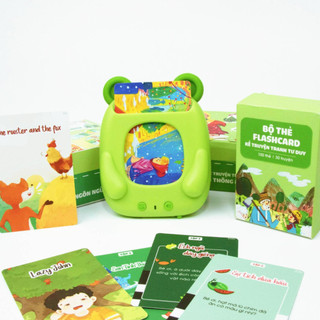 Máy đọc truyện, đồ chơi thẻ flashcard kể chuyện thông minh cho bé