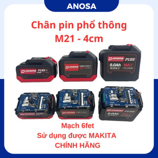 Pin DRAMA Plus 10 cell, 15 cell, 20 cell Mạch 6 mosfed, Cell pin 2000mah, Có đèn báo pin, Chân phổ thông 4cm