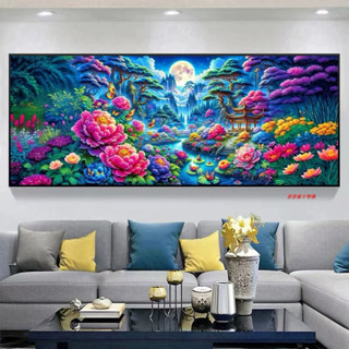 tranh thêu tiên cảnh mẫu mới 265*90CM 9CT TẶNG SÁP HỘP