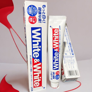  Kem đánh trắng răng White & White Lio nhật bản chính hãng 
