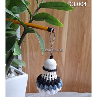 MÓC KHOÁ CẦU LÔNG BẰNG LEN Handmade