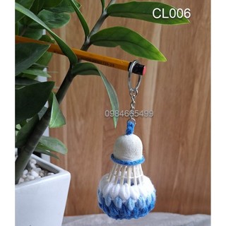 MÓC KHOÁ CẦU LÔNG BẰNG LEN Handmade