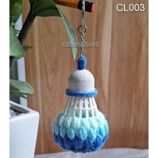 MÓC KHOÁ CẦU LÔNG BẰNG LEN Handmade