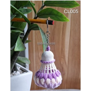 MÓC KHOÁ CẦU LÔNG BẰNG LEN Handmade