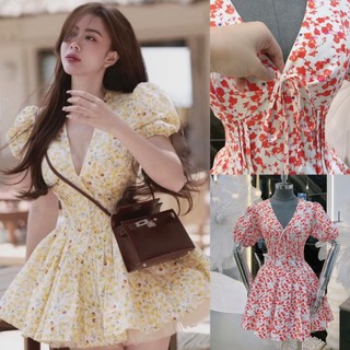 Đầm Hoa Thiết  Hoa Nhí Dáng Xoè  Bigsize Kim Ngân  50 kg đến 100 kg (S/M/L/Xl/XXL) DX147