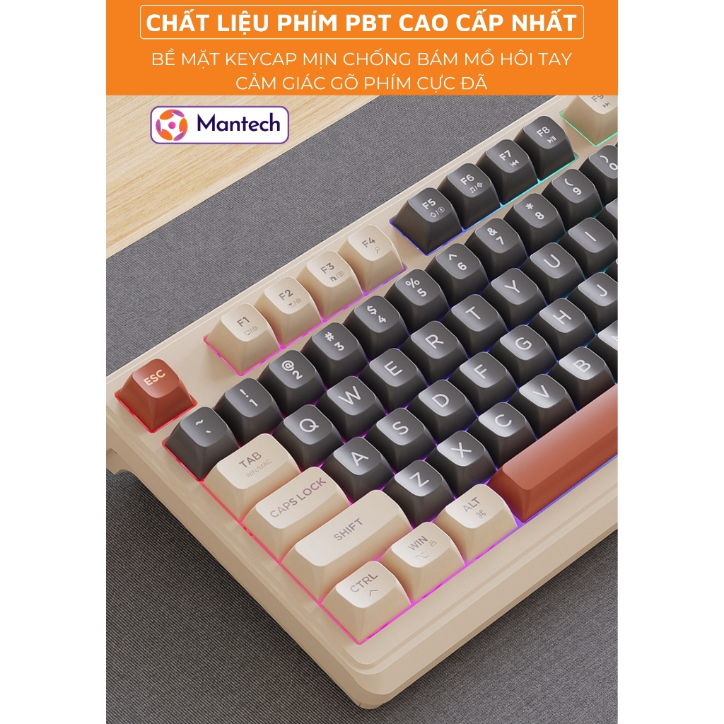 Bàn Phím Gaming Không Dây Bluetooth M96 Full Size Có LED 7 Màu, Màn Hình Hiển Thị, Núm Xoay Đa Năng | BigBuy360 - bigbuy360.vn