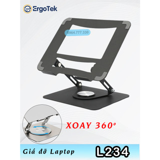 L234 - #giá đỡ laptop #giá đỡ macbook # giá đỡ ipad/tablet #giá đỡ nâng hạ laptop -hợp kim nhôm – tản nhiệt