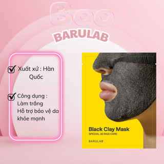 MẶT NẠ ĐẤT SÉT 7 IN 1 BLACK CLAY MASK BARULAB