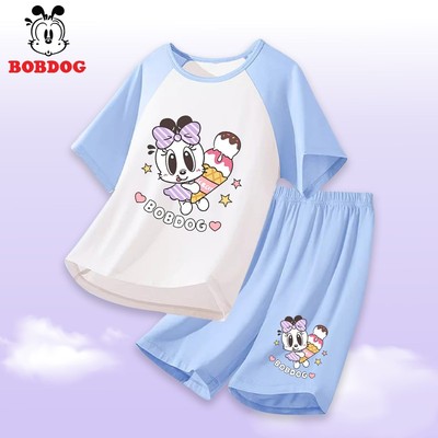 Bộ đồ cộc phối cho bé BOBDOG set quần áo trẻ em chất liệu cotton thoáng mát in hình cute cho bé